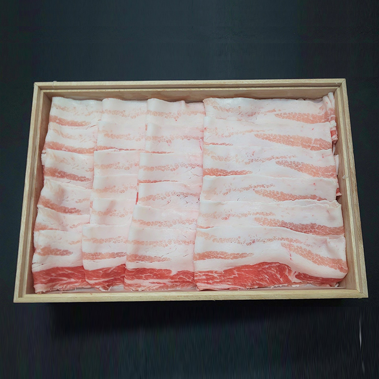 鹿児島県産黒豚バラしゃぶしゃぶ用(1枚約20～30gで500g） | 業務用から個人まで 肉卸たなか商店の通販